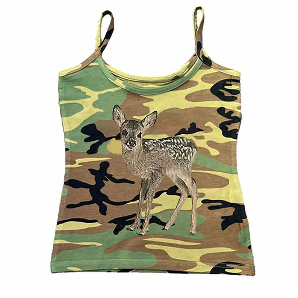 Fawn Print Camouflage Tank Top: Trendy Outfit Ideas for Every Occasion