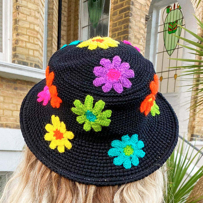 Flower Crochet Bucket Hat: Perfect for Spring Outfits & Concert Outfit Ideas