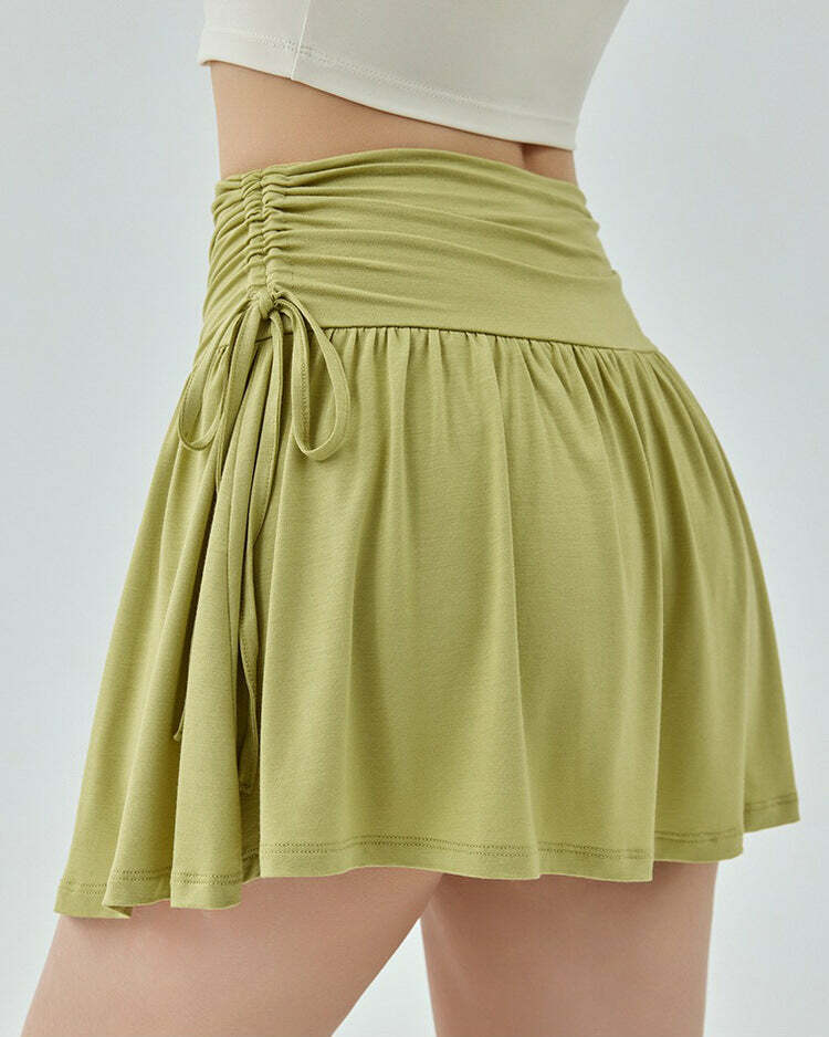 French Sun Tennis Skirt in Green - Perfect for Spring Outfits & Casual Looks