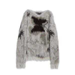 Frostbite Fuzzy Cross Sweater: Cozy Outfit Ideas for Spring & Beyond