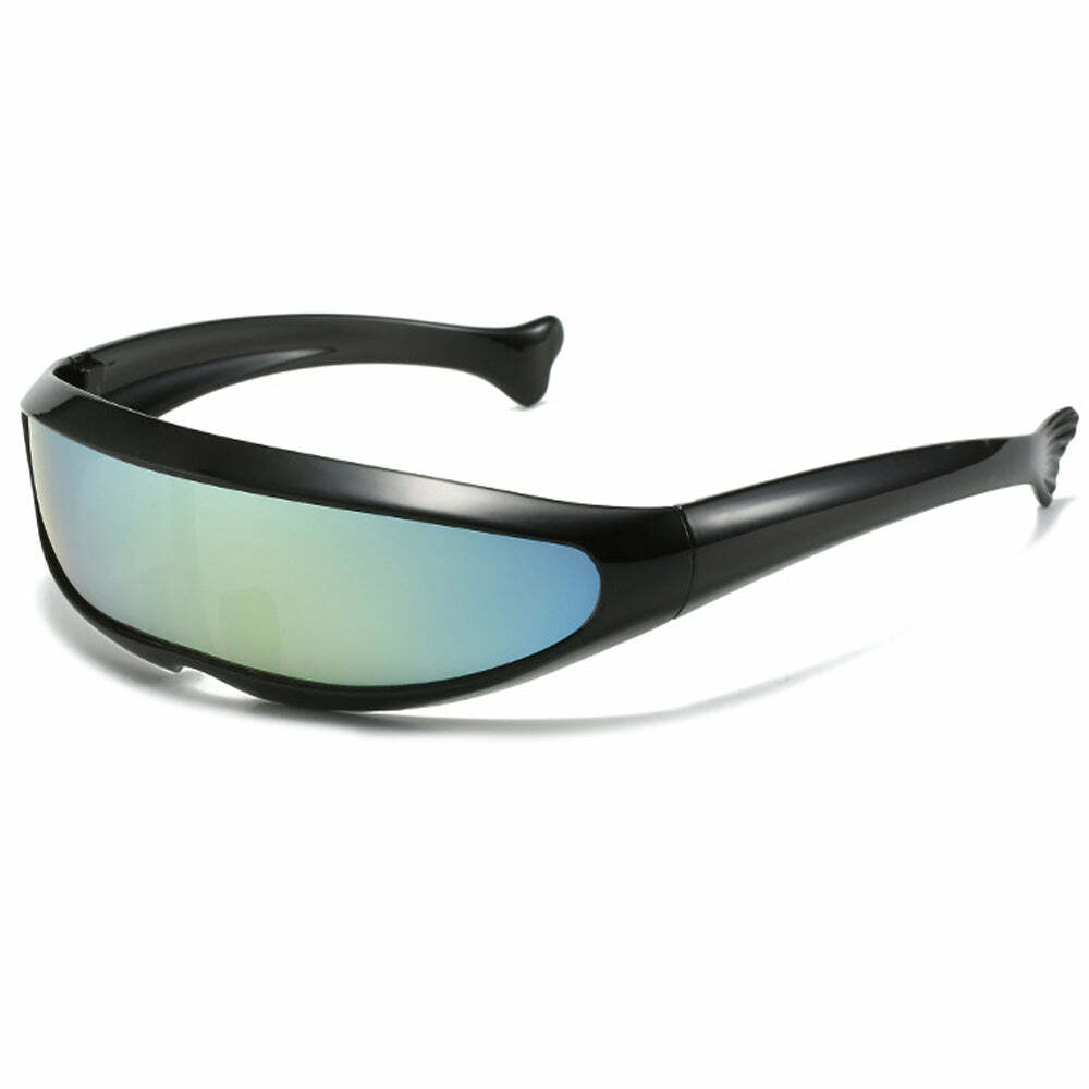 Futurecore Shield Mirrored Sunglasses for Stylish Concert & Casual Outfits