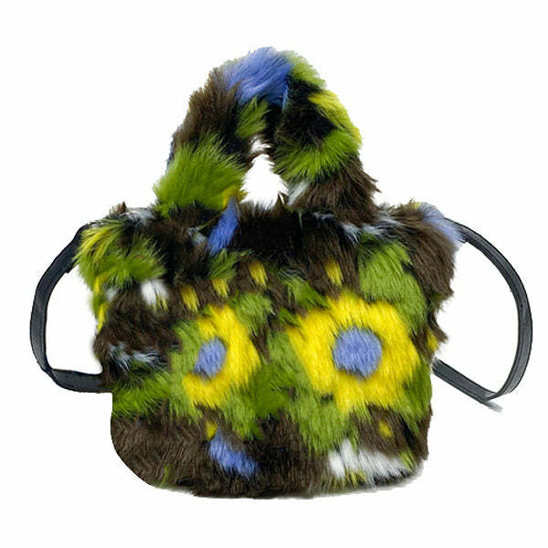 Fuzzy Flower Mini Bag: Perfect for Concerts, Date Nights & Spring Outfits