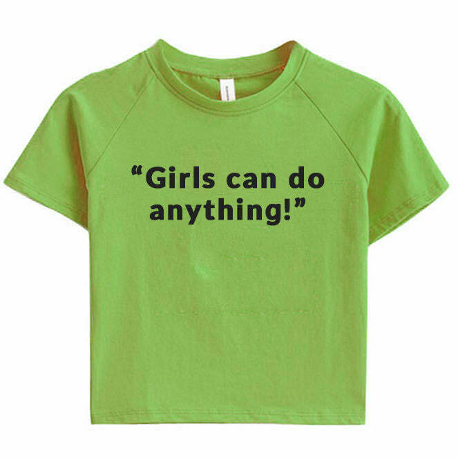 Girls Can Do Anything Crop Tee: Trendy Outfit Ideas for Every Occasion