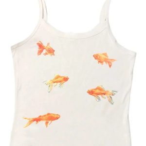 Goldfish Serenity Tank Top: Perfect for Spring Outfits & Concert Outfit Ideas