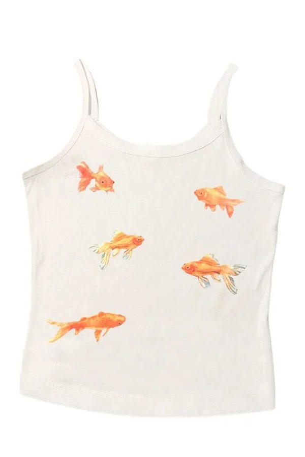 Goldfish Serenity Tank Top: Perfect for Spring Outfits & Concert Outfit Ideas