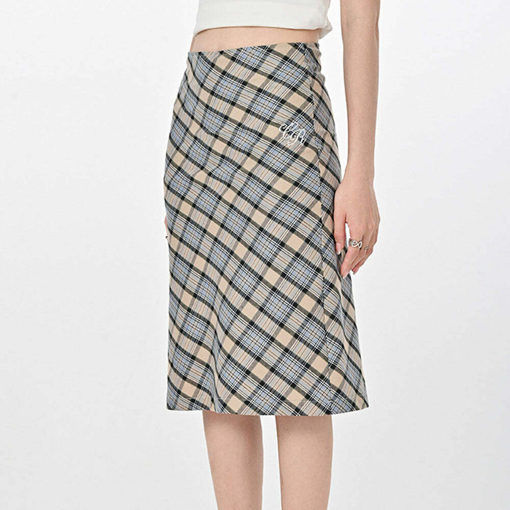 Gossip Goes Around Plaid Midi Skirt: Chic Outfit Ideas for Every Occasion