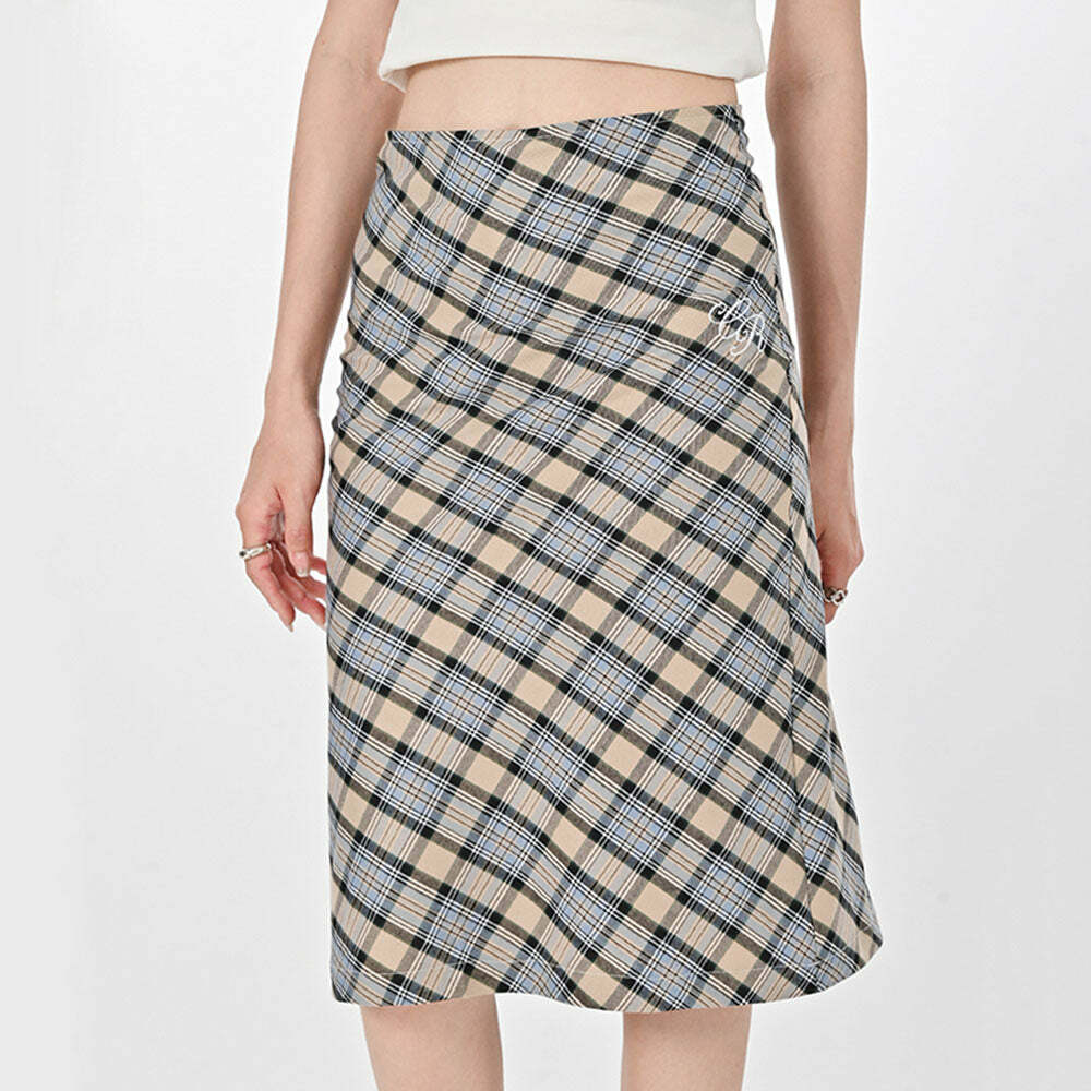 Gossip Goes Around Plaid Midi Skirt: Chic Outfit Ideas for Every Occasion