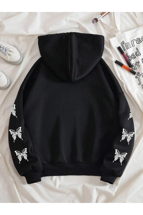 Gothic Butterfly Zip-Up Hoodie: Trendy Outfit Ideas for Every Occasion