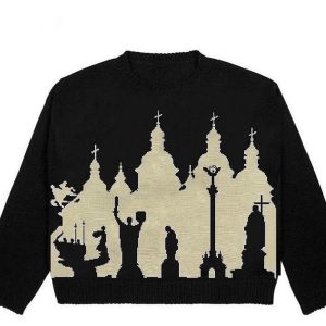 Gothic Cathedral Knit Sweater: Chic Outfit Ideas for Every Occasion