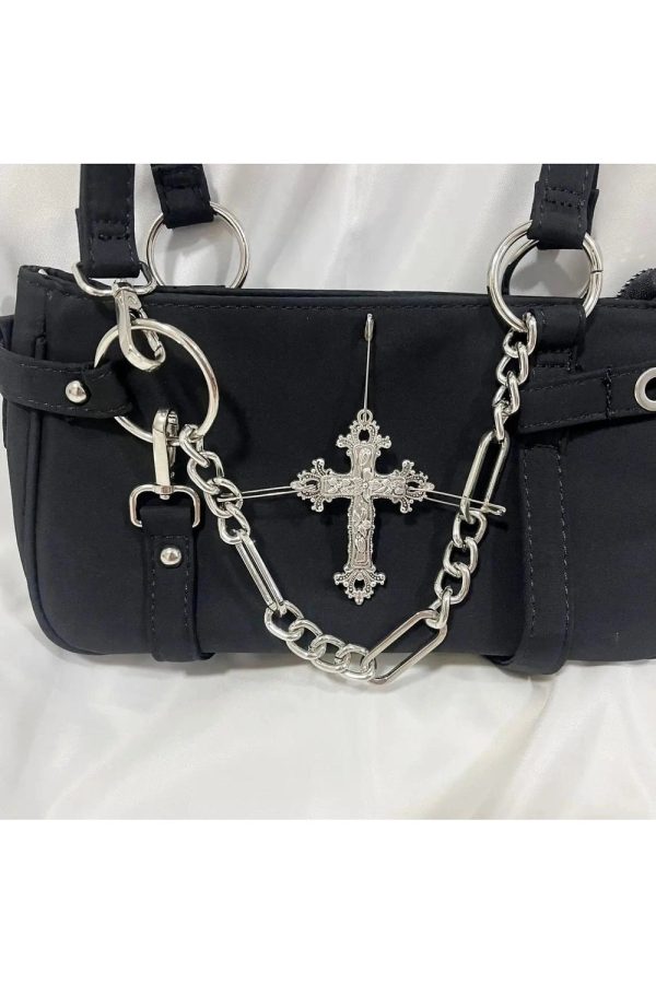 Gothic Cross Chain Shoulder Bag: Perfect for Concerts & Everyday Outfits