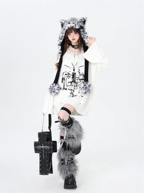 Gothic Dreamscape Sweater - Y2K Fashion, Cute 2000s Outfits, Mcbling Style