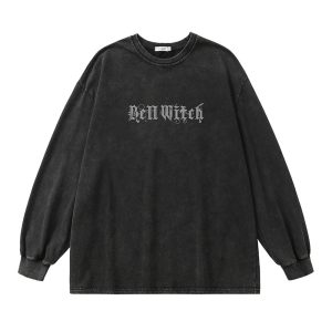 Gothic Long Sleeve Top: Perfect for Concerts, Casual Outfits