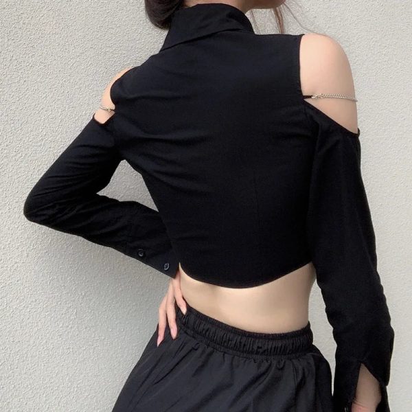 Gothic Off-Shoulder Crop Top: Trendy Outfit Ideas for Every Occasion