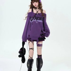 Gothic Spellbound Sweater: Perfect for Concerts, Casual Outfits