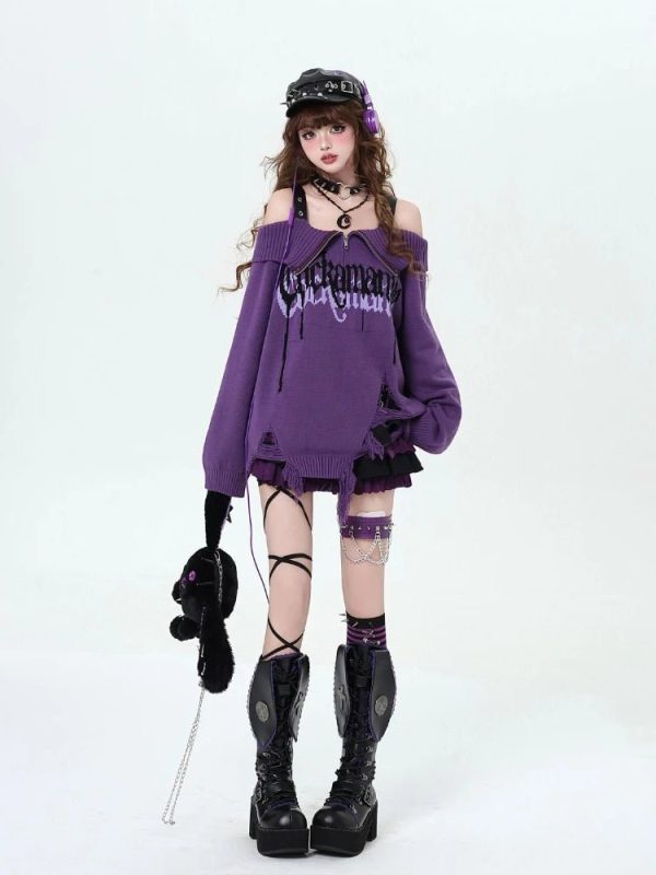 Gothic Spellbound Sweater: Perfect for Concerts, Casual Outfits