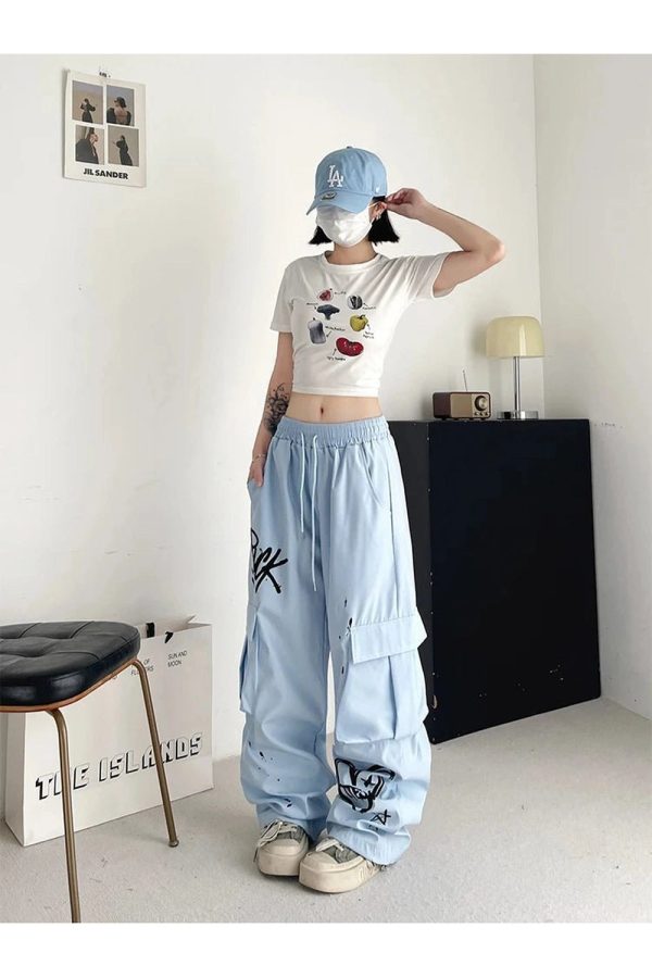 Graffiti Street Cargo Pants: Trendy Outfit Ideas for Casual & Concert Looks