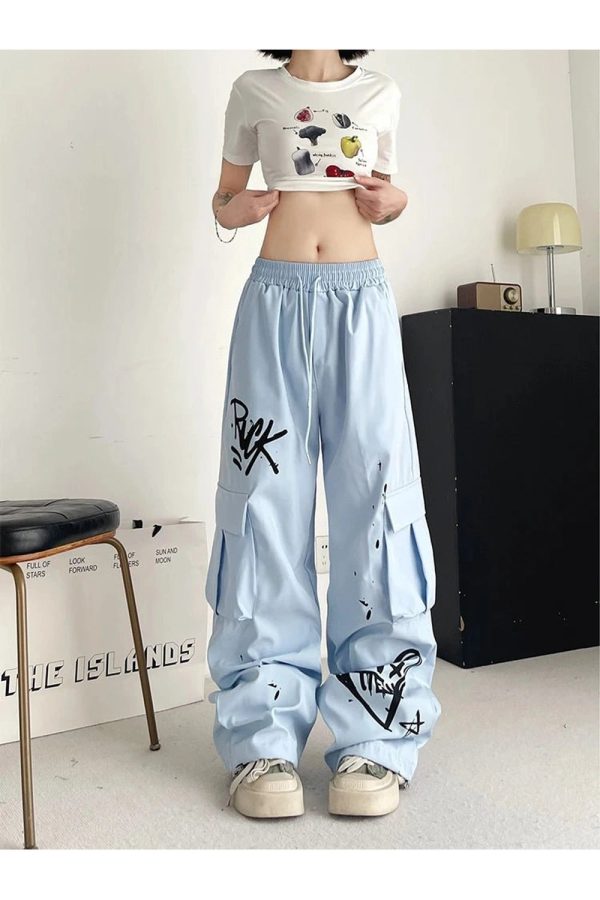 Graffiti Street Cargo Pants: Trendy Outfit Ideas for Casual & Concert Looks