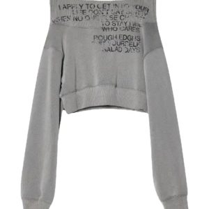 Grey Cipher Cropped Sweatshirt: Trendy Outfit Ideas for Every Occasion