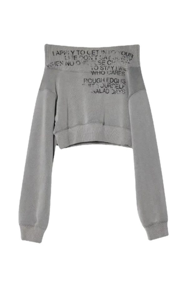 Grey Cipher Cropped Sweatshirt: Trendy Outfit Ideas for Every Occasion