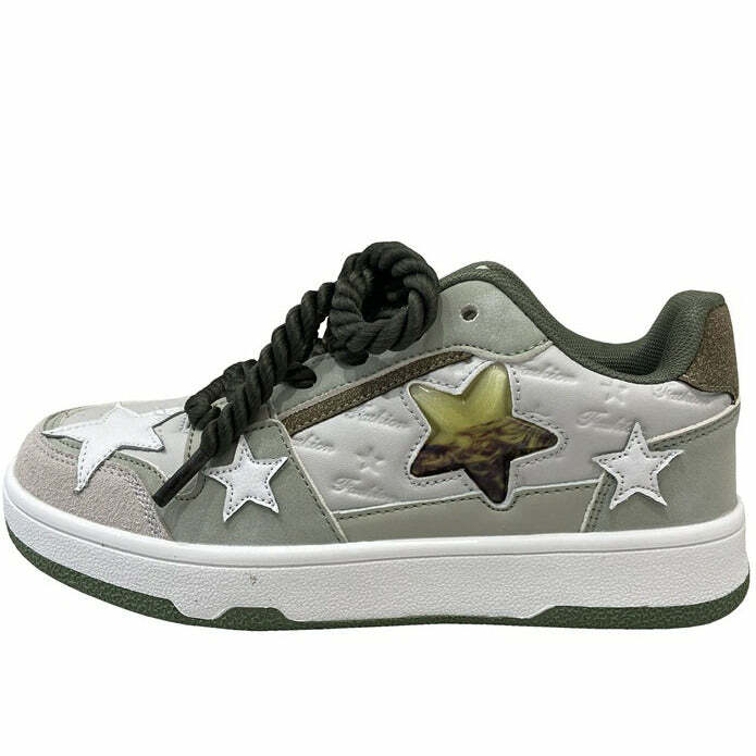 Grey Clear Star Sneakers: Perfect for Casual Outfits & Concert Outfit Ideas