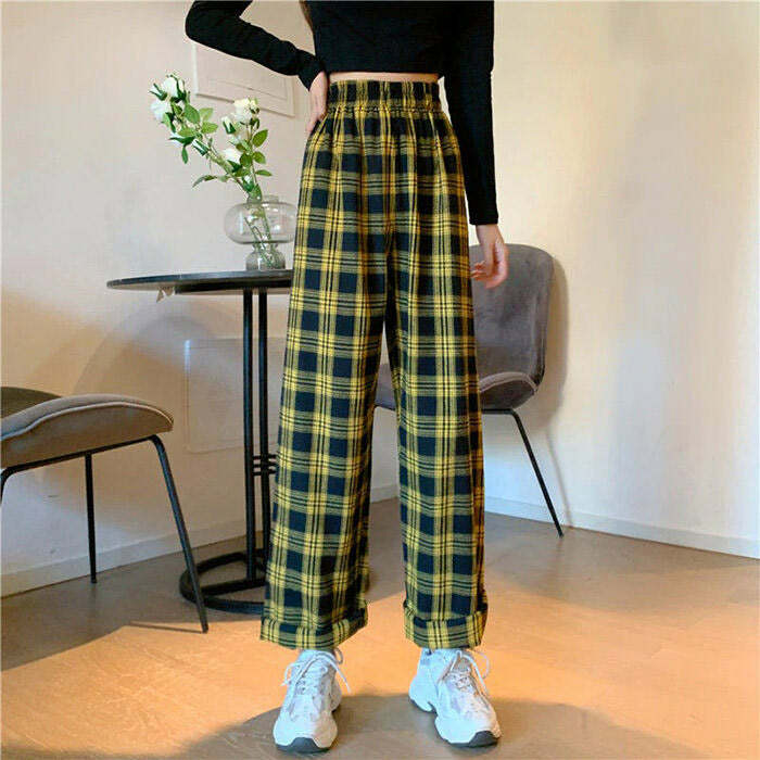 Grunge Aesthetic Plaid Pants: Trendy Outfit Ideas for Every Occasion