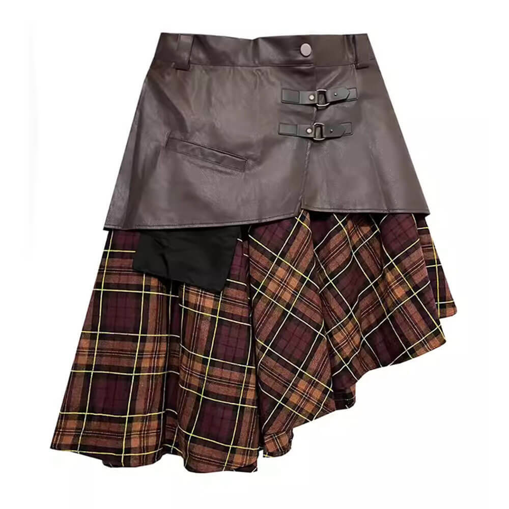 Grunge Asymmetrical Plaid Skirt: Trendy Outfit Ideas for Every Occasion