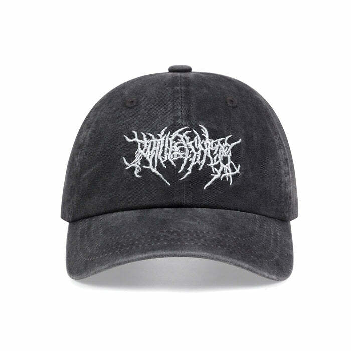 Grunge Washed Baseball Cap: Perfect for Casual Outfits & Concerts