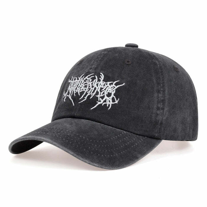 Grunge Washed Baseball Cap: Perfect for Casual Outfits & Concerts