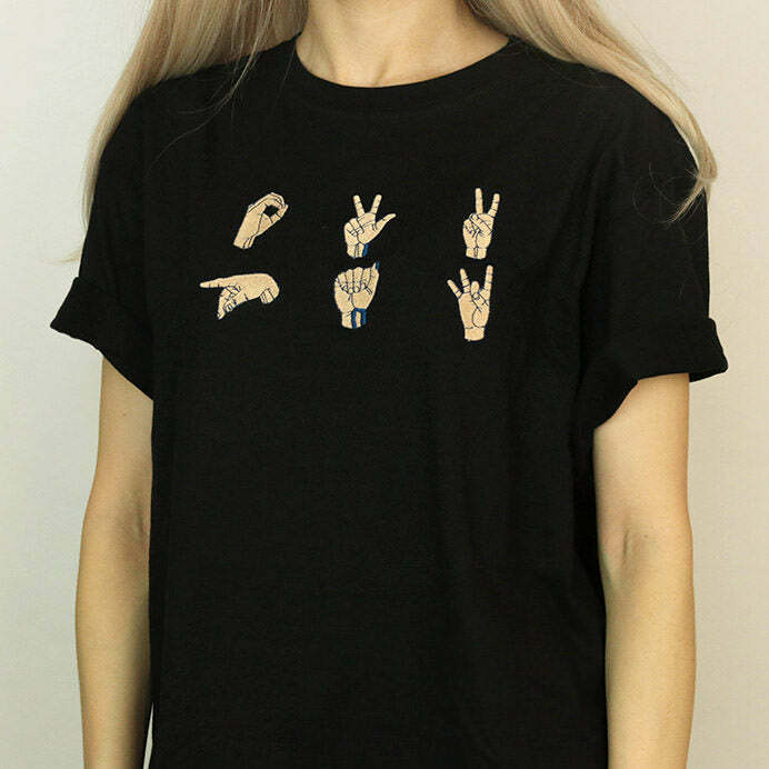 Hands Embroidered T-Shirt - Unique Outfit Idea for Casual Spring Looks