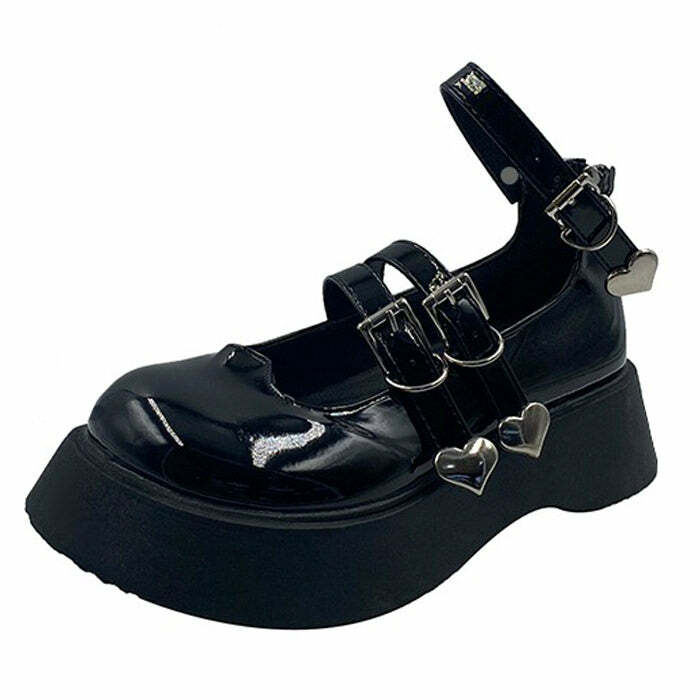 Heart Buckle Chunky Sandals: Perfect for Spring Outfits & Concert Looks