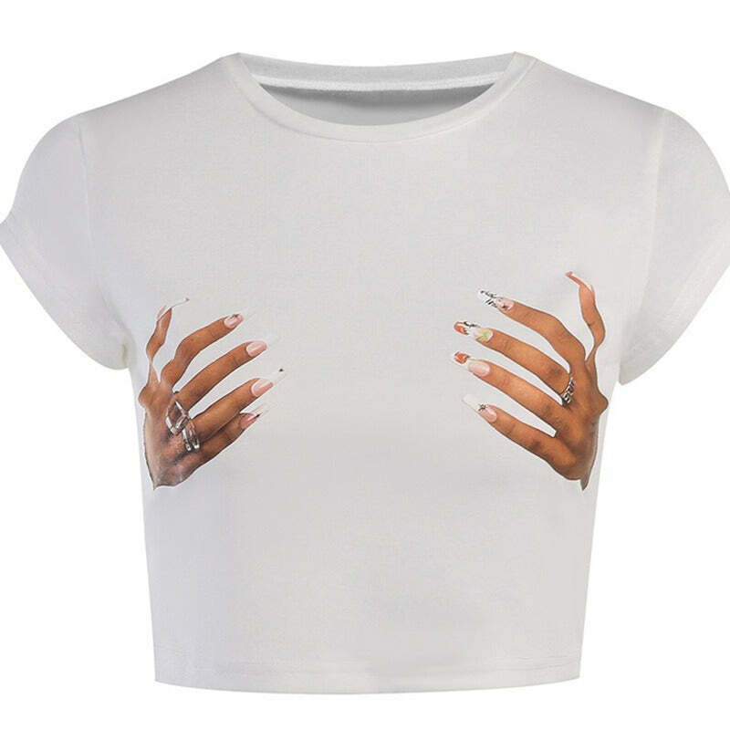 Hold Me Tight Hand Print Crop Top: Trendy Outfit Ideas for Every Occasion