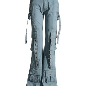 Hybrid Harness Split Jeans | Y2K Fashion, 2000s Outfits, Flair Jeans