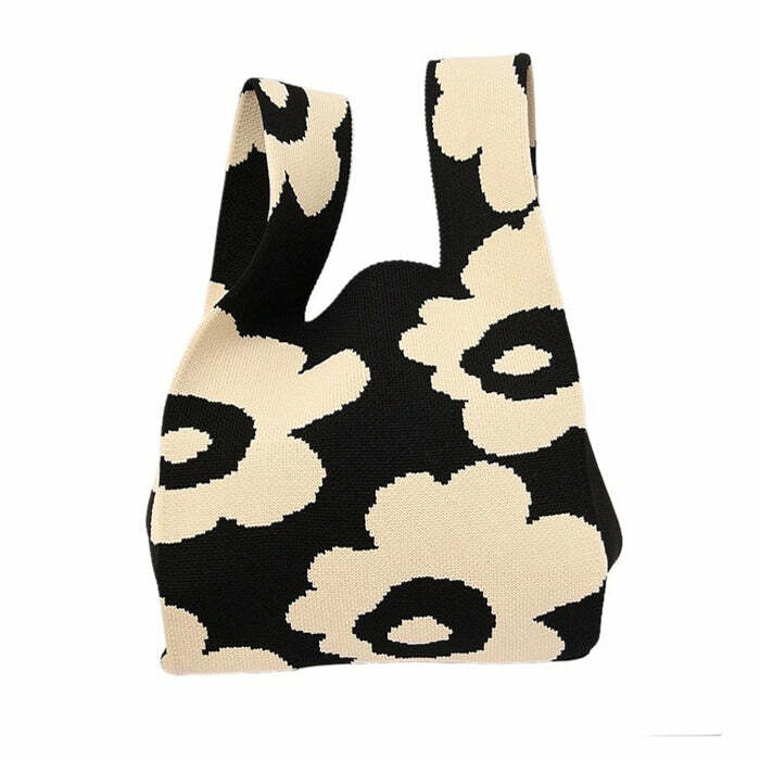 Indie Aesthetic Flower Tote Bag: Perfect for Concerts, Outfits