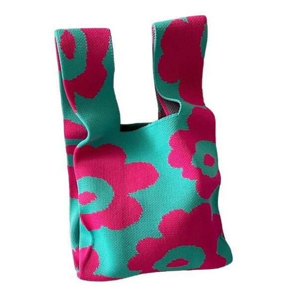 Indie Aesthetic Flower Tote Bag: Perfect for Concerts, Outfits