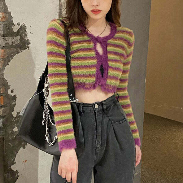 Indie Kid Fuzzy Cardigan: Perfect for Spring Outfits & Concert Outfit Ideas