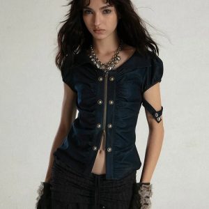 Industrial Siren Top: Trendy Outfit Ideas for Concerts & Casual Outfits