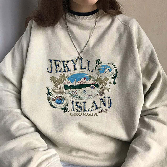 Jekyll Island Sweatshirt: Trendy Outfit Ideas for Casual Spring Looks