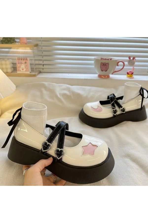 Kawaii Moon & Star Platform Mary Janes Shoes for Dreamy Outfit Ideas