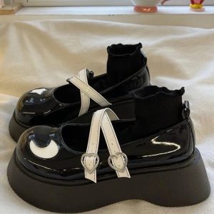 Kawaii Moon & Star Platform Mary Janes Shoes for Dreamy Outfit Ideas