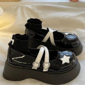 Kawaii Moon & Star Platform Mary Janes Shoes for Dreamy Outfit Ideas