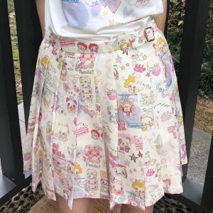 Kawaii Wonderland Pleated Skirt: Cute Outfit Ideas for Every Occasion