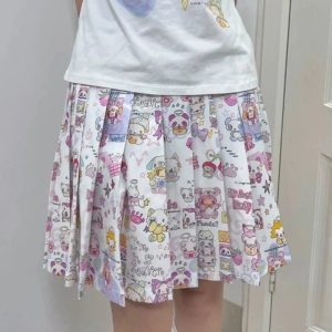 Kawaii Wonderland Pleated Skirt: Cute Outfit Ideas for Every Occasion