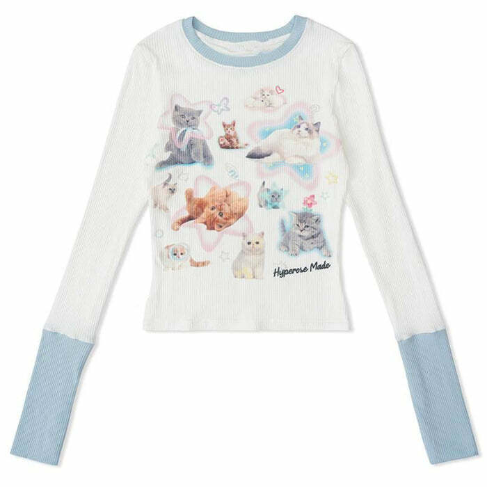 Kitty Long Sleeve Top: Cute Outfit Ideas for Spring, Concerts