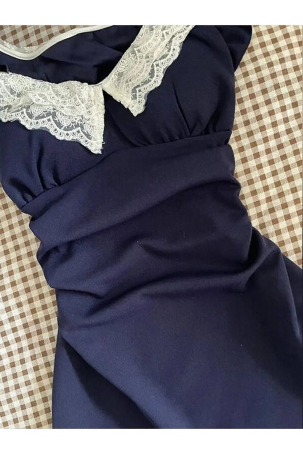 Lace-Trimmed Vintage Doll Dress: Perfect for Prom, Concerts & Date Nights