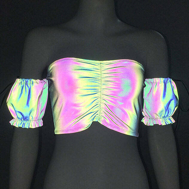 Laserdance Reflective Top: Trendy Outfit Ideas for Concerts & Casual Wear