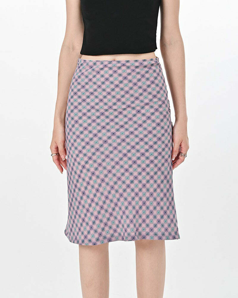 Lavender Plaid Midi Skirt: Perfect for Spring Outfits & Date Night Looks