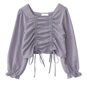 Lavender Ruched Dream Blouse: Perfect for Spring Outfits & Date Nights