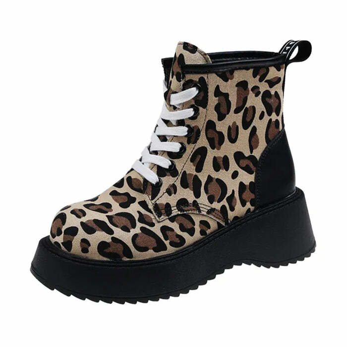 Leopard Lace Up Boots: Perfect for Concert Outfits & Spring Styles