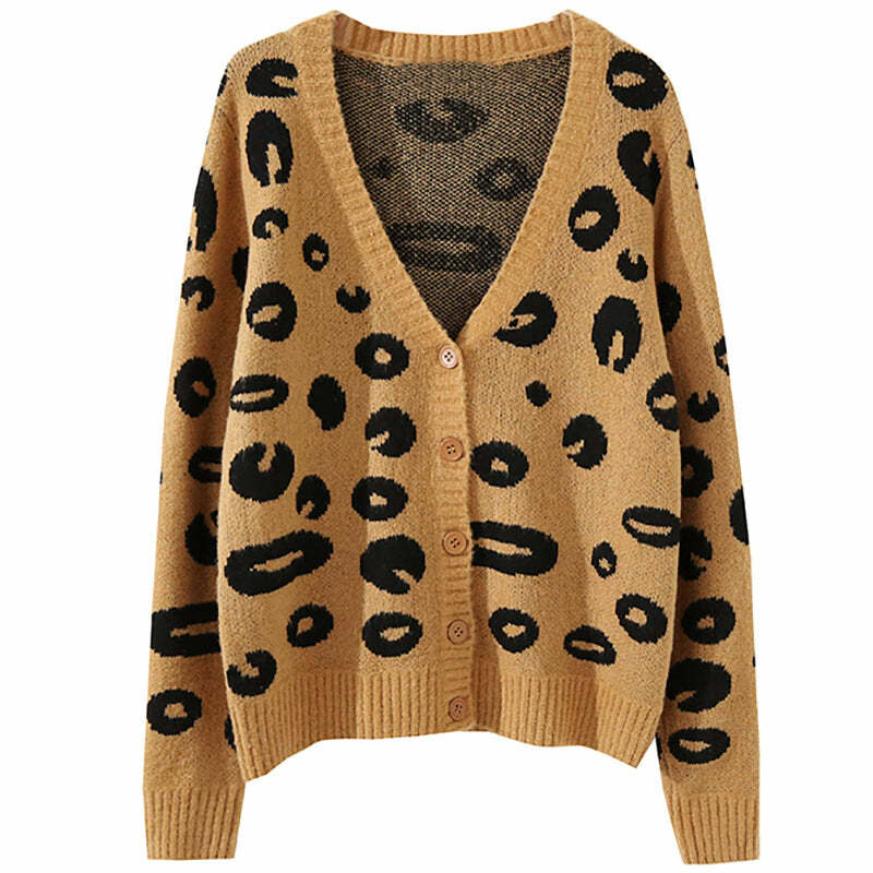 Lola Leopard Cardigan - Cute 2000s Outfits & Y2K Fashion Inspiration