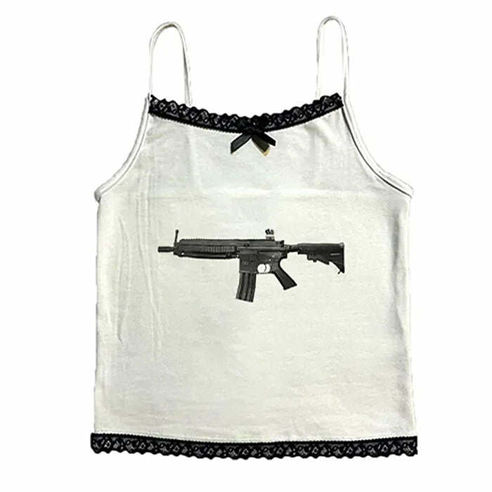 Love Roulette Gun Lace Tank Top: Chic Outfit Ideas for Every Occasion